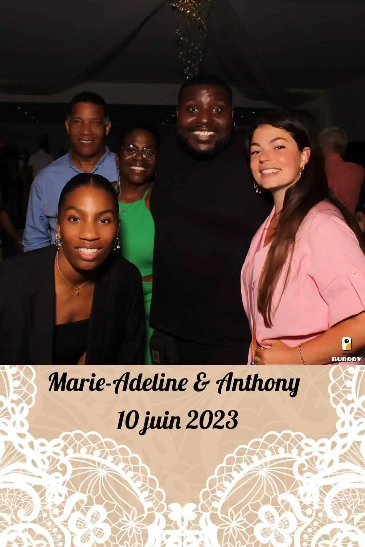 Marie-Adeline et Anthony se sont mariés en compagnie du photobooth Burddy