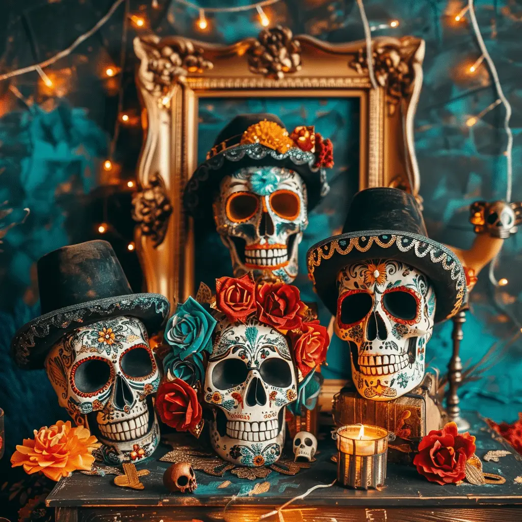 Un thème d'Halloween Dia de Los Muertos